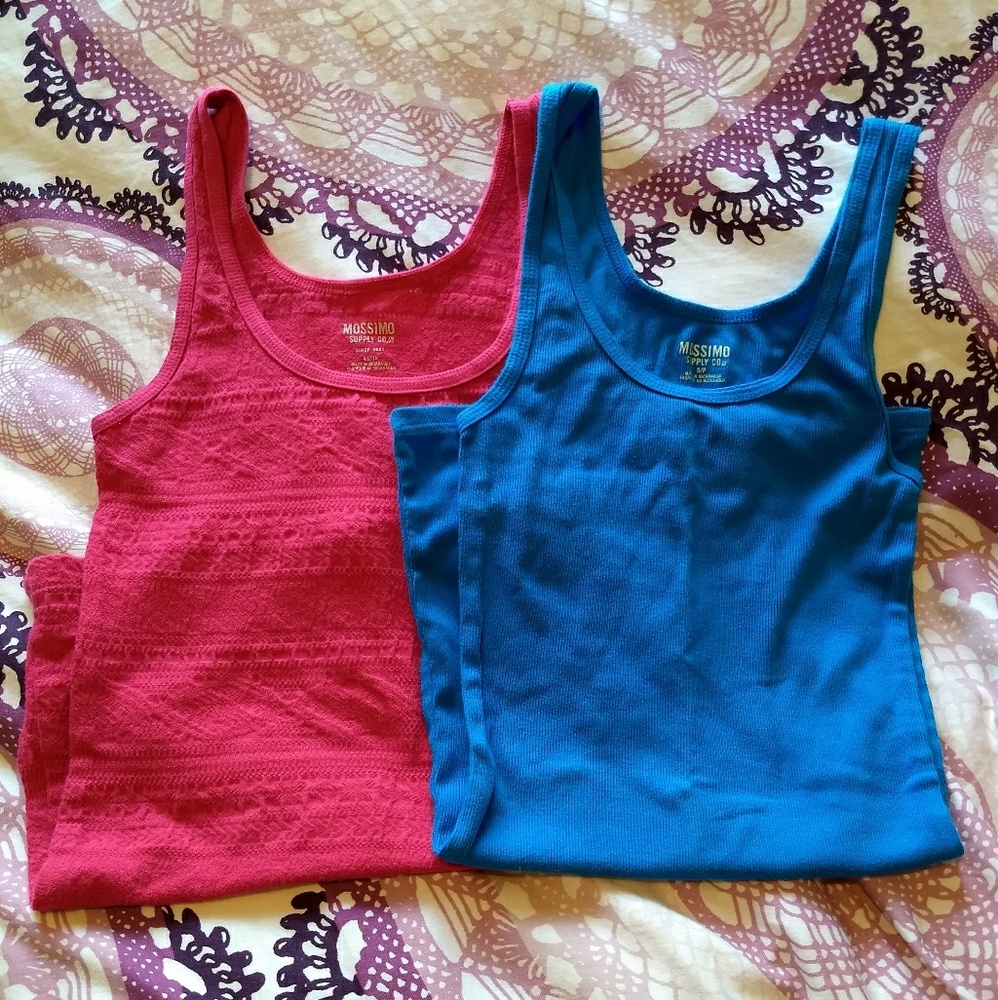 Mossimo tank top bundle blue & pink